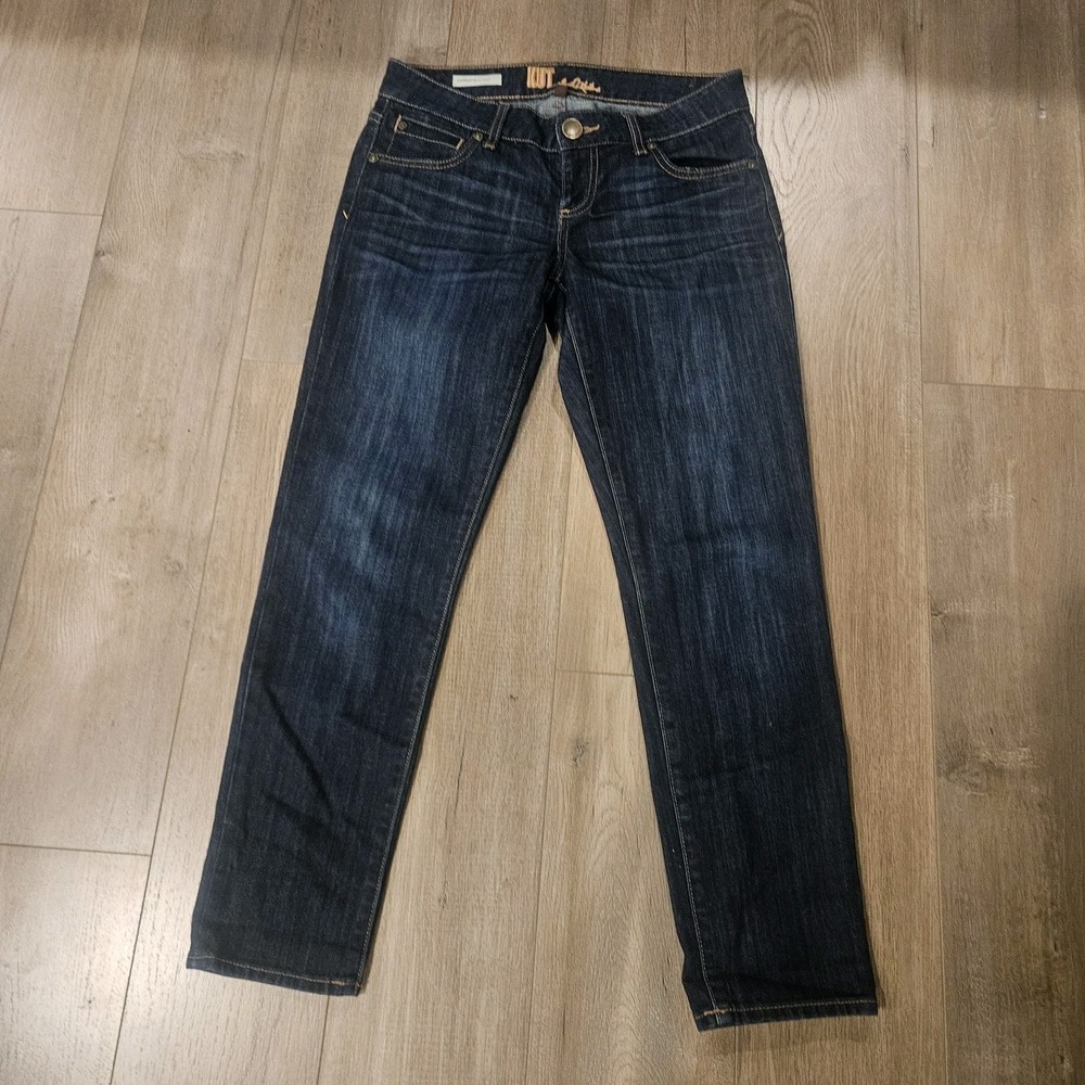 Kut from the Kloth Jeans Womens 2P Blue Catherine Boyfriend Mid Rise Denim 28x32